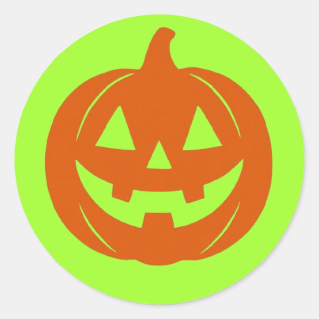 Jack O Classic Round Sticker (Front)