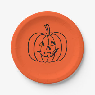 Jack-o-Lantern 4Paul Paper Plate