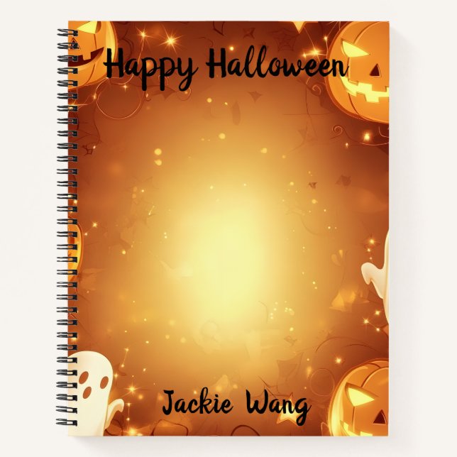 Jack o Lantern and Ghosts Notebook (Front)