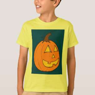 Jack o' Lantern Blue Kids Basic T-Shirt