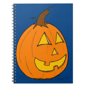 Jack o' Lantern Blue Notebook