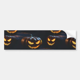 jack o lantern bumper sticker