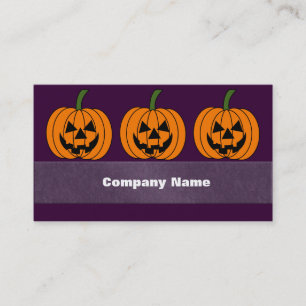 Jack O' Lantern Business Card
