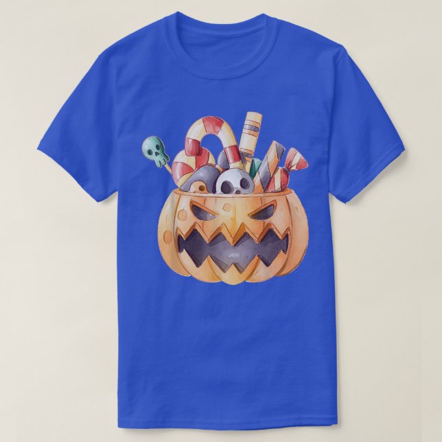 Jack o' lantern Candy Halloween Pumpkin Fall Men W T-Shirt (Design Front)