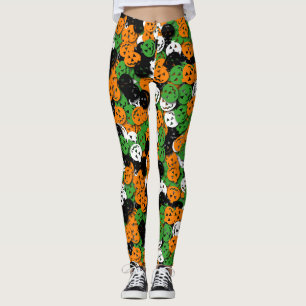 Jack O-Lantern Confetti Leggings - Multi