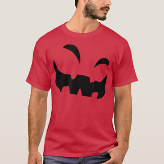 Jack O Lantern Costume Scary Pumpkin Face Hallowee T-Shirt