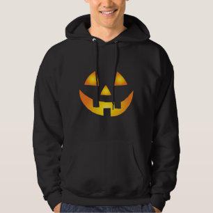 Jack O Lantern Creepy Pumpkin Face Halloween Hoodie