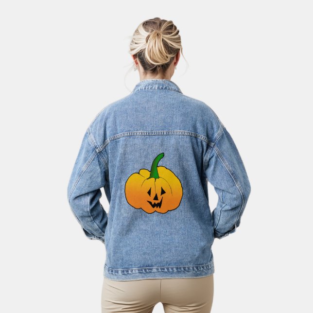 Jack O' Lantern Denim Jacket (Model)