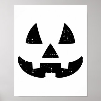 Jack O Lantern Face Cute Halloween Costume Men Wom Poster
