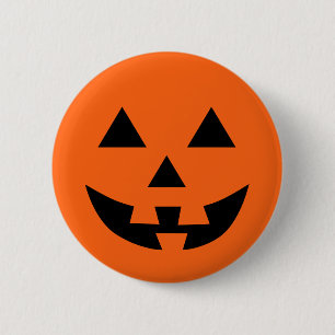 Jack O’ Lantern Face Fun Halloween 6 Cm Round Badge