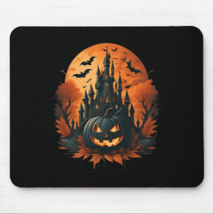 Jack O' Lantern Face Halloween Pumpkin Spooky Mouse Mat