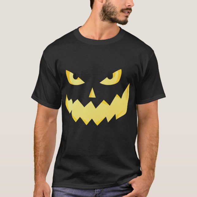 Jack O Lantern Face Halloween Shirt (Front)