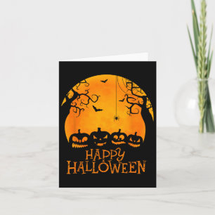 Jack O Lantern Face Happy Halloween Pumpkins Men W Card