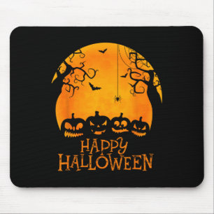 Jack O Lantern Face Happy Halloween Pumpkins Men W Mouse Mat