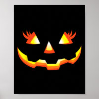 Jack O Lantern Face Pumpkin Eyelashes Halloween Co