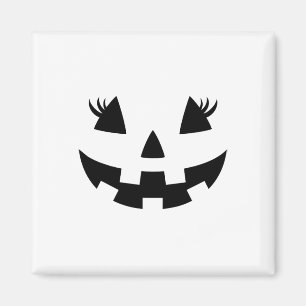 Jack O Lantern Face Pumpkin Eyelashes Hallowen Cos Magnet