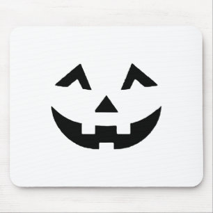 Jack O Lantern Face Pumpkin Eyelashes Hallowen Cos Mouse Mat