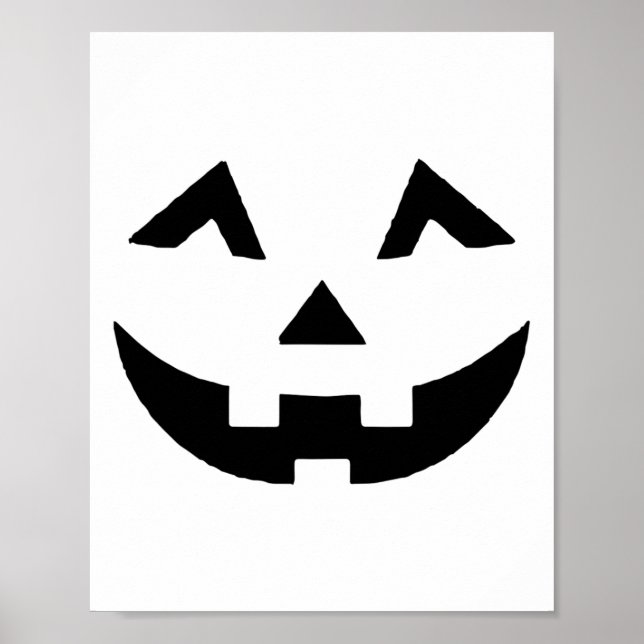 Jack O Lantern Face Pumpkin Eyelashes Hallowen Cos Poster (Front)
