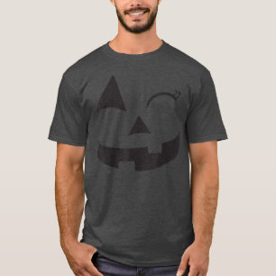 Jack O Lantern Face Pumpkin Eyelashes Hallowen Cos T-Shirt