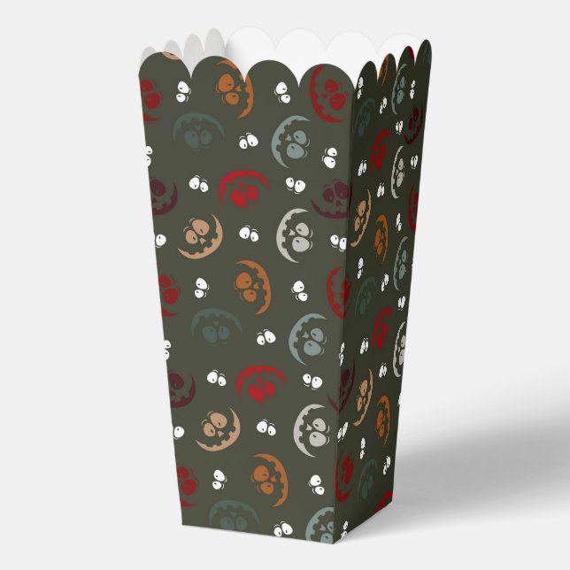 Jack-O-Lantern Faces Favour Box (Front)
