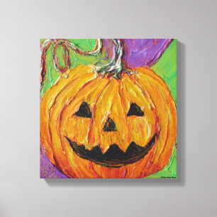 Jack-O-Lantern Gallery Wrap Canvas Print