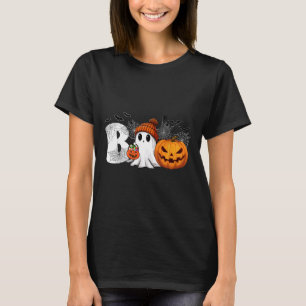 Jack O Lantern Ghost Boo Halloween Costumes Boy Gi T-Shirt