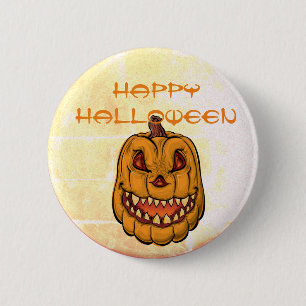 Jack-O-Lantern Halloween 6 Cm Round Badge