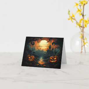 Jack-o-Lantern Halloween Card