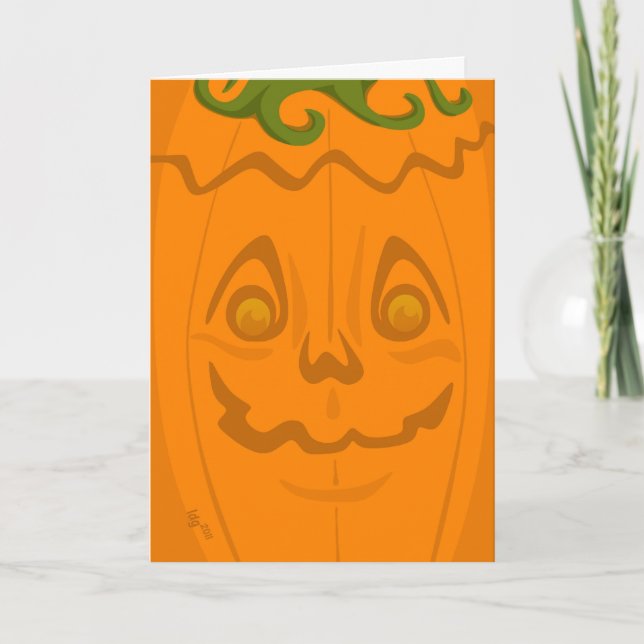 Jack o' Lantern Halloween Card (Front)