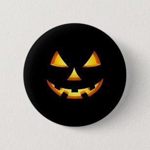Jack O Lantern Halloween Diy Costume Pumpkin Face 6 Cm Round Badge