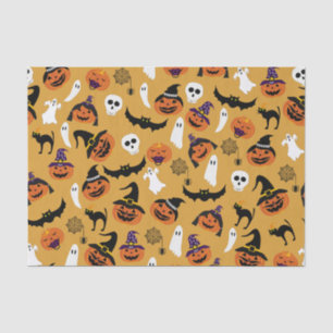 Jack o Lantern Halloween Family pattern Tissue Paper