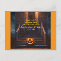 Jack-o-Lantern Halloween Invitation
