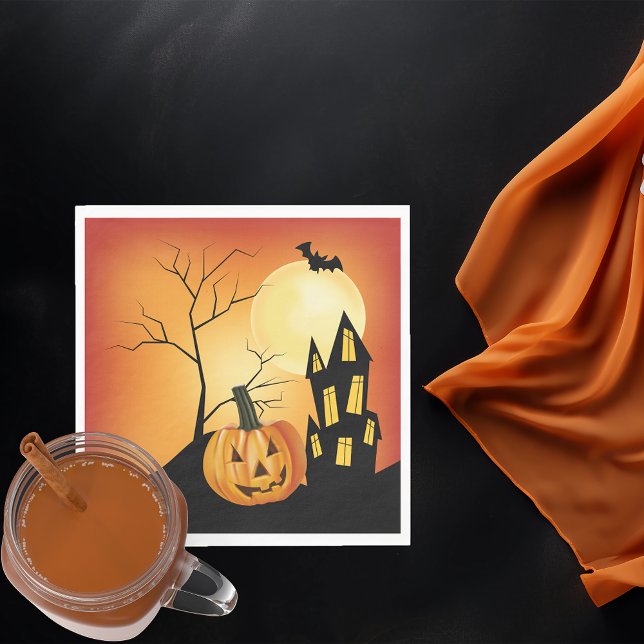 Jack O' Lantern Halloween Napkin (Creator Uploaded)
