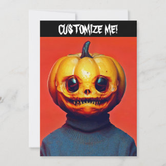 Jack-O-Lantern Halloween Party Invitation