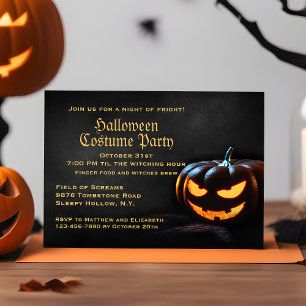 Jack-O-Lantern Halloween Party Invitation