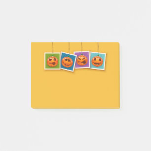 Jack-O-Lantern Halloween Post-It Notes