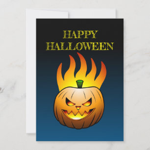 Jack-o-lantern Halloween Pumpkin Invitation