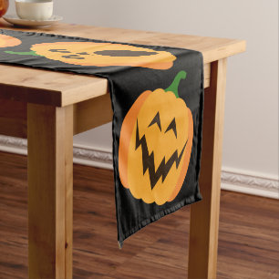 Jack o' lantern Halloween Table Runner
