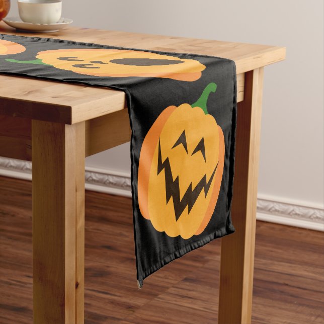 Jack o' lantern Halloween Table Runner (In Situ)
