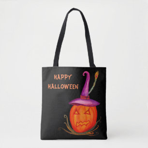 Jack o Lantern Halloween Tote Bag