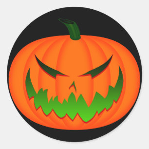 Jack-O'-Lantern II Classic Round Sticker