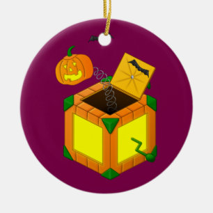 Jack-o-Lantern-in-the-Box - Ceramic Tree Decoration