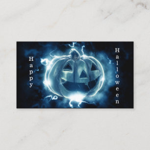  jack-o-lantern in the rain business card