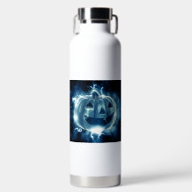 jack-o-lantern in the rain