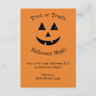 jack O Lantern Invitation