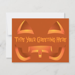 Jack-o-Lantern Invitations Custom Halloween Cards