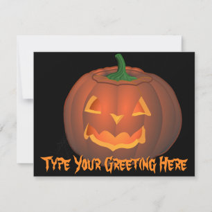 Jack-o-Lantern Invitations Custom Halloween Cards