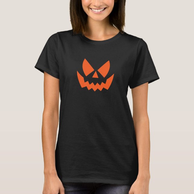 Jack O Lantern Jackolantern Scary Pumpkin Hallowee T-Shirt (Front)