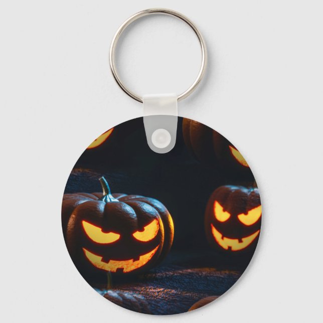 jack o lantern key ring (Front)