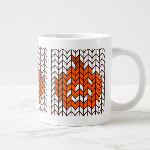 JACK-O-LANTERN KNIT Big White Mug